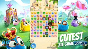 Angry Birds Match ⭐ Level 10 - Walkthrough, No Boosters