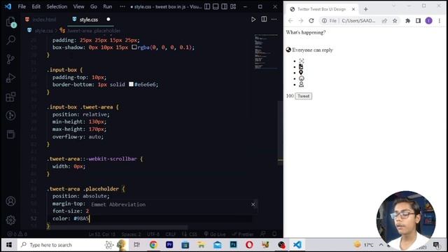 JavaScript Course Project Based Learning #46 - Javascript Libraries Tweet Box In Javascript