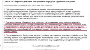Правосудие по российски, адвокатам не место в суде