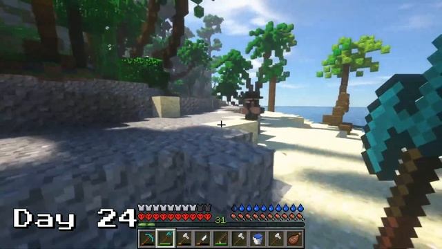 I Survived 100 Days in Hardcore Minecraft on a Deserted Island | Forge Labs |