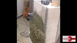 Ручной способ нанесения утеплителя Термофикс.