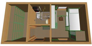 2. Проект бытовки 6*3