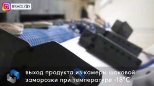 Шоковая заморозка оладий. Производство оладий. Шоковая заморозка. Ленточный конвейер.