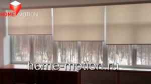 Рулонные шторы в нише