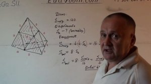 Стереометрия. ЕГЭ. Найти площадь поверхности многогранника