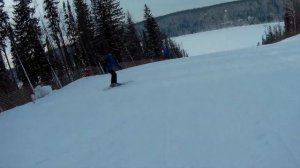 горнолыжка Павловка. Павловский парк. Павловка. Катание на горных лыжах.