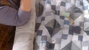 Одеяло из мужских рубашек. Лоскутное шитьё.( часть2)