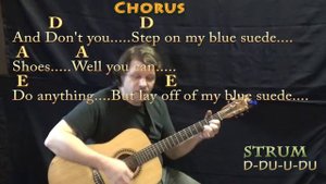 Blue Suede Shoes (Elvis) Guitar Cover with Chords/Lyrics