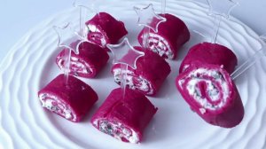 На праздничный стол ЗАКУСКА ИЗ СВЕКЛЫ. Блинчики из свеклы. #закуска #блинчикиизсвеклы #хорошийвкус