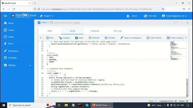 Selenium Java Logging | Selenium Logging using Logging Framework in Selenium WebDriver - Logging