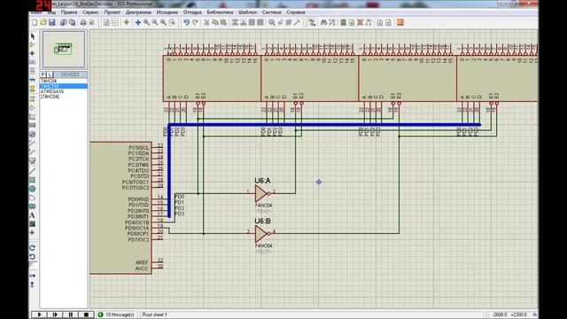 AVR Ассемблер. Урок 16. Двоично-десятичные дешифраторы. AVR Assembler. Lesson 16. BCD decoders.