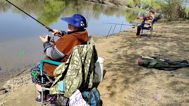 17 апреля. Где вода? Где вобла? Очень печальный улов воблы.