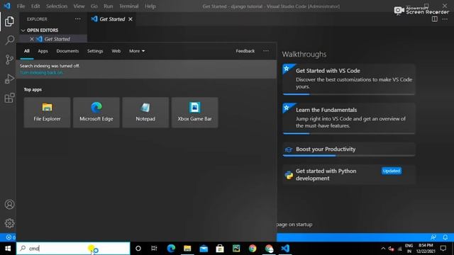 How to Setup Django Project In Visual Studio Code | Install Django | Django Free Course | In Hindi