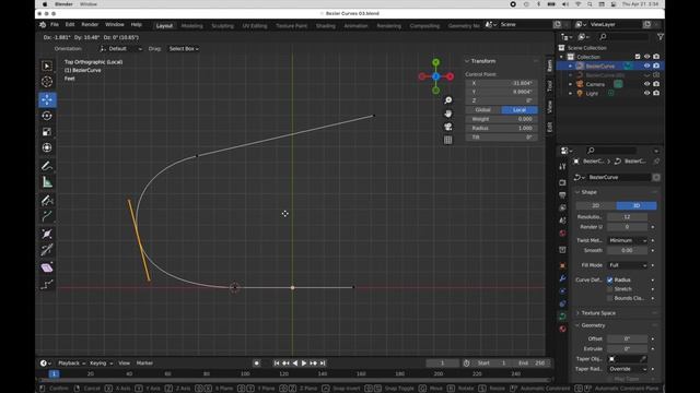 Bezier Curves in Blender 3.x смотреть онлайн