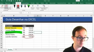 Guia Desenhar no Excel, você conhece? Sabe usar a Guia Desenhar?