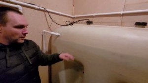 Накопительный бак и насос