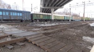 ВЛ80С-2615 с грузовым поездом и АДМ1-290, ст.Агрыз