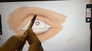 Рисуем глаз на графическом планшете. 3 часть