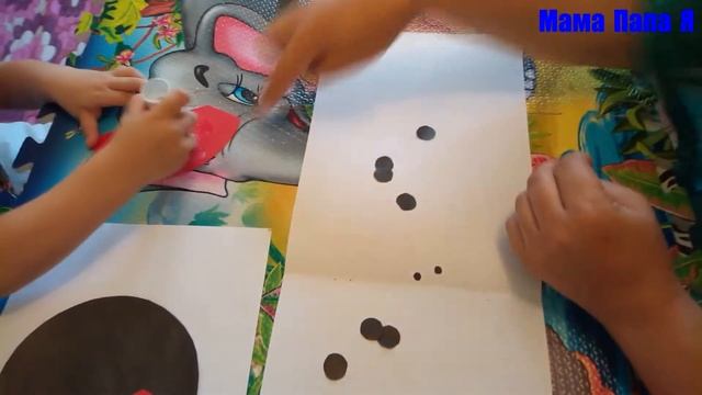 Аппликация БОЖЬЯ КОРОВКА смотреть онлайн