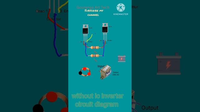 How to build a DC to AC converter without ic#electrical #shortvideo #electrician #inverter #tech