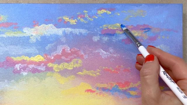 Малюємо лінії електропередач на заході сонця акрилом / Легке мистецтво для початківців смотреть онлайн