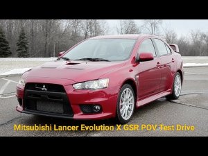Обзор автомобиля Mitsubishi Lancer Evolution X GSR 2013 год. POV TEST DRIVE. Интерьер и экстерьер.