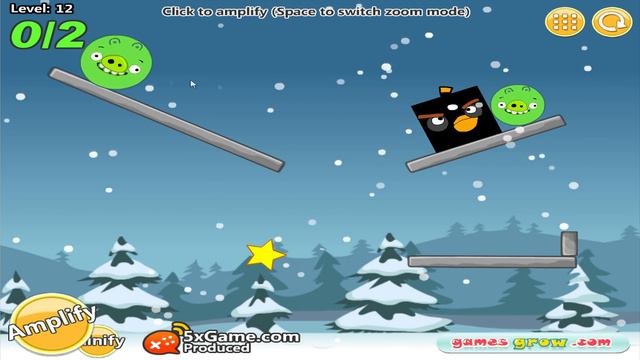 Angry Birds Kick Out Green Pigs - TWO ROUND BIRDS GOT KICKED BY ONE BIGGEST ROUND PIGS! смотреть онлайн