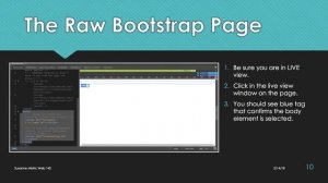 Dreamweaver 2017/2018 and Bootstrap Basics