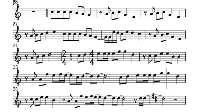 Beautiful in White Flute or Violin Sheet Music Backing Track Play Along Partitura смотреть онлайн