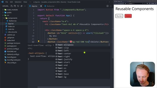 Tailwind is messy. Make reusable components instead with ReactJS, TailwindCSS, & TypeScript