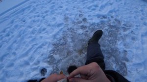 ЗИМНЯЯ РЫБАЛКА НА р.УРАЛ! Ловля ЩУКИ и ОКУНЯ! Отличная погода и Плохой КЛЕВ! Видеоотчет.