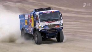 В Москве встретили команду "КамАЗ-Мастер" - триумфаторов ралли "Дакар"