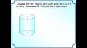 Урок 2. Площадь полной и боковой поверхности цилиндра