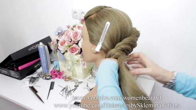Легкая и Быстрая прическа || Прическа на средние и длинные волосы смотреть онлайн