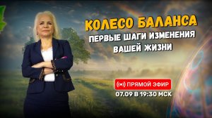 Колесо баланса жизни. Первые шаги изменения вашей жизни ✨| Онлайн-урок | 07.09.24 в 19:30 МСК
