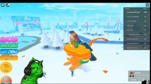 Стал самым толстым котом  в городе! симулятор еды роблокс ⏪ Roblox eating simulator ⏪