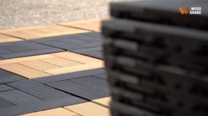 Укладка садового паркета ДПК WOODGRAND. Виды монтажа садового паркета из ДПК