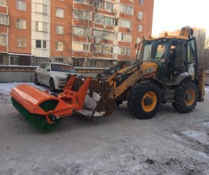 Щетка дорожная на ковш JCB 3CX/4CX/5CX от Титан Решения