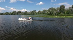 Испытания лодочного электромотора и надувная лодка ПВХ не требующая регистрации в ГИМС