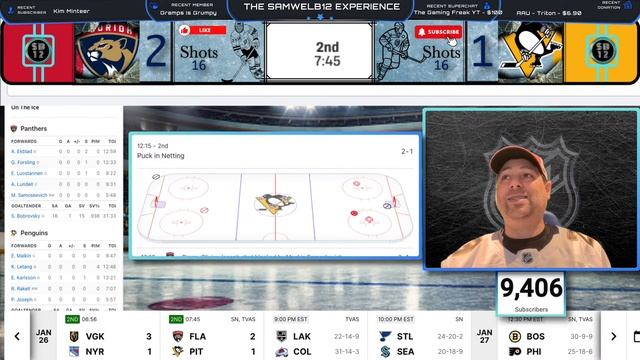 LIVE: FLORIDA PANTHERS vs PITTSBURGH PENGUINS | Live NHL game coverage смотреть онлайн