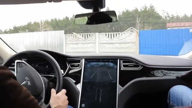 тест драйв Тесла 85 Tesla 150 км/ч – 4 сек электромобиль обзор авто экологичный Tesla electric ca