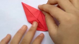 How to make origami strawberry I strawberry origami 3d