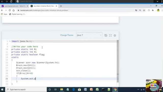 10:Java Static Initializer Block || Hackerrank java solutions. смотреть онлайн