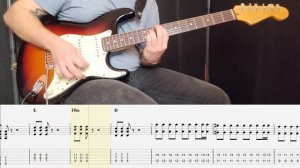A-Ha - Take On Me GUITAR COVER + PLAY ALONG TAB + SCORE
