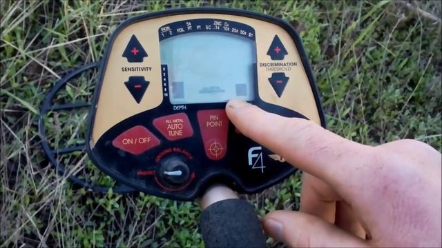 Настройка металлоискателя FISHER F4 по грунту смотреть онлайн