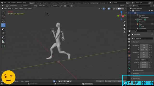 MUST WATCH !! Running animation in blender смотреть онлайн