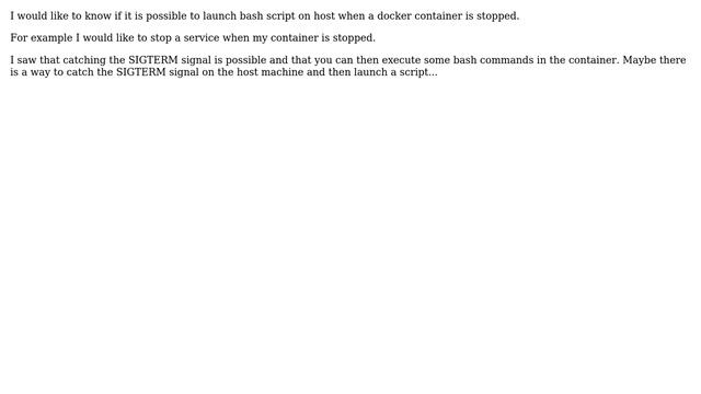 Docker : how to launch a script on host when container stops? (2 Solutions!!) смотреть онлайн