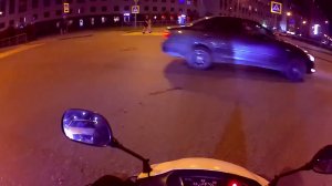 Вечерняя покатушка под музыку на скутере Honda dio34