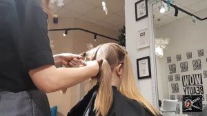 Клиентка решила отрезать шикарные длинные волосы. Сравните до и после