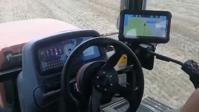 Работа GPS навигации  для тракторов